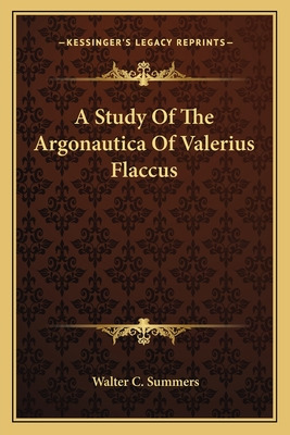 Libro A Study Of The Argonautica Of Valerius Flaccus - Su...