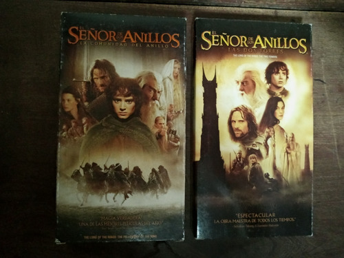 Lote De 2 Vhs De El Señor De Los Anillos 1 Y 2