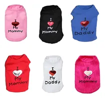 Comprar Mascota Camiseta Para Perro Con Texto I Love My Mom\u002Fmommy D