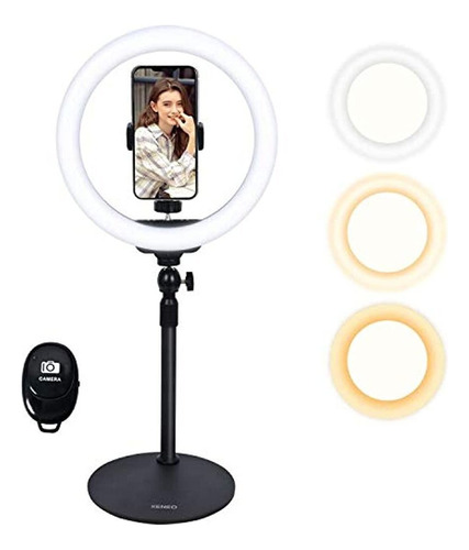 Anillo De Luz Para Selfie, De 10.0 in, Con Soporte