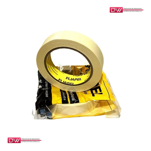 Imagen 2 de 10 de Cinta De Papel Enmascarar Pintor Fijapel 18x40mts X18u Dw!