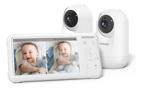 Momcozy Monitor De Bebé Con 2 Cámaras De 5 Pies 1080p