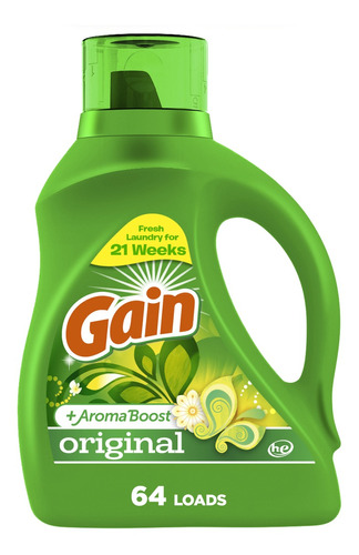 Detergente Líquido Gain Original 2.72l 64ld