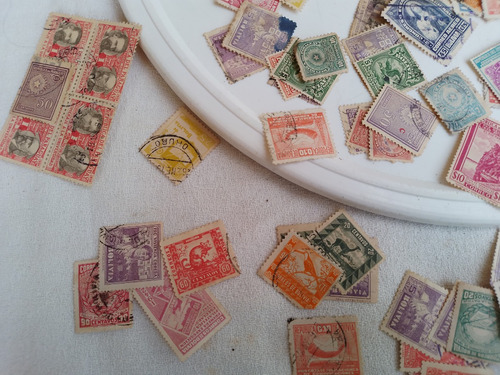 Antiguas Estampillas Paraguay Bolivia Variadas L 11 Bis (Usado)