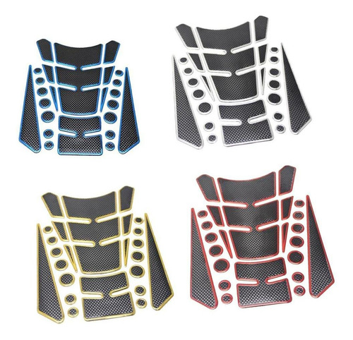 4pcs 3d Protección Para Motocicleta Pieza De