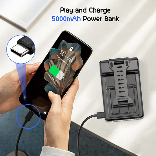 Soporte Para Teléfono Con Altavoz Bluetooth 4 En 1 Kingamei