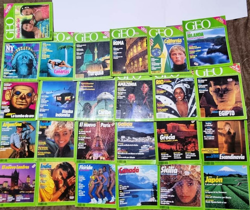 Revista Geo - Edición España 1989 A 1992, 25 Revistas (Usado)
