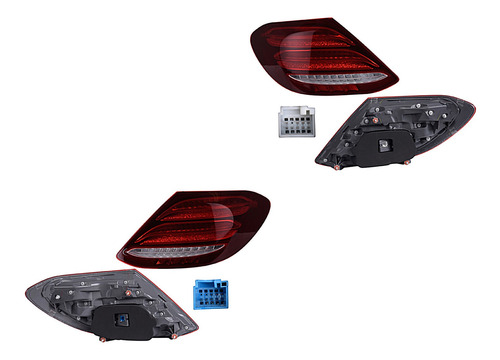 Par Calaveras C/leds Mercedes-benz E400 17 Depo