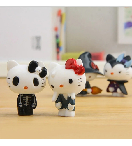 Hello Kitty 6 Figuras Adornos Toda Ocasión O Pastel Hallowen