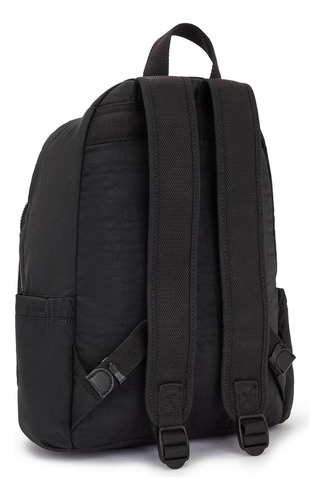 Kipling Mochila Mediana Backpack Delia Black Noir Original Negro Liso