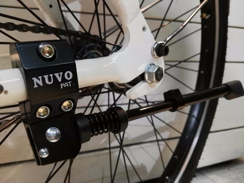 Imagen 3 de 3 de Patita / Pie Apoyo P/ Bicicleta A La Vaina Aluminio Regulab