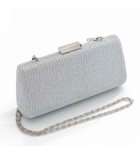 Clutch plateado fiesta sale
