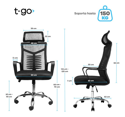 Sillas De Oficina Gerencial Ergonómica Giratoria Con Ruedas