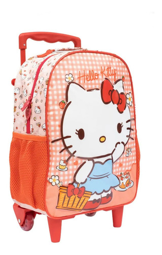 Mochila De Rodinhas M Infantil Escolar Hello Kitty Xeryus