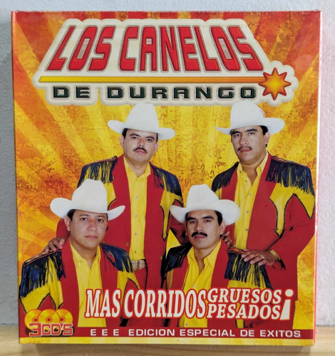 Los Canelos De Durango Mas Corridos Pesados  / 3cd Nuevo