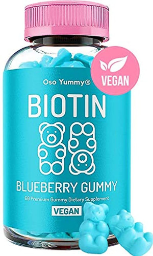 Gomitas De Biotina Para Cabello Vegano Para Piel Y Uñas