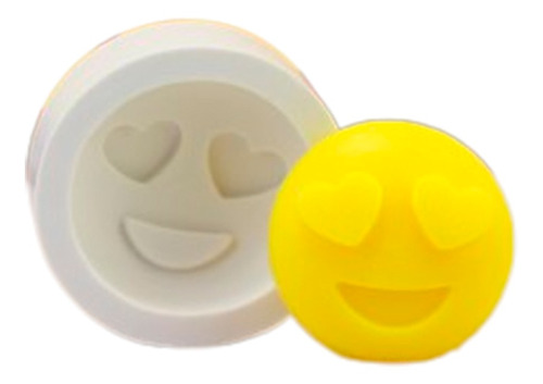 Molde Silicone Emoji Love 3d