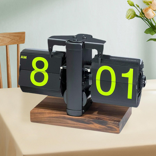 Reloj Con Tapa Automática, Reloj Abatible Hacia Negro
