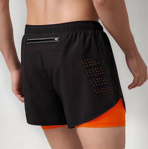 Shorts Hombre Deportivos 2 En 1 Pantalones Cortos De Correr