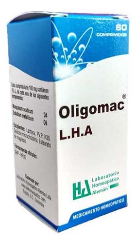 Oligomac - Tabletas X60 - Lha - Unidad a $773