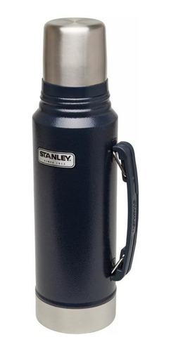 Imagen 2 de 3 de Stanley Termo Clásico 1 L con Tapón Cebador de acero inoxidable azul