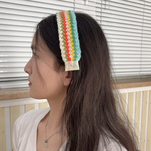 Diadema Tejida Con Velcro Para El Acabado Del Cabello, Diade
