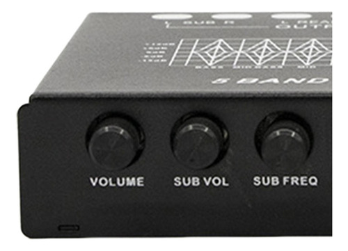 Ecualizador De Audio For Automóvil De 5 Bandas Con Estilo