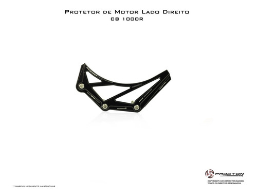 Protetor Para Motor Procton Racing Cb 1000r Anos 2011 A 2024