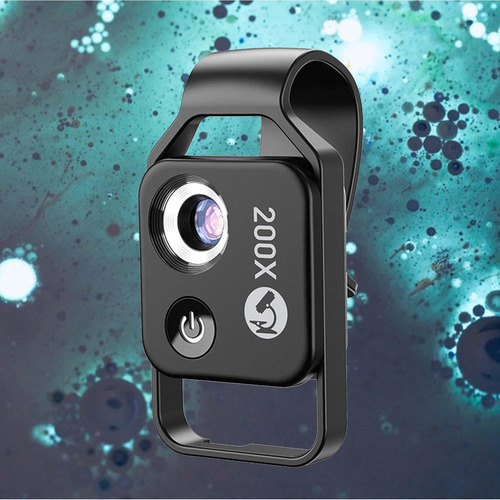 Adaptador De Lente, Lente De Microscopio 200x Para Lente De