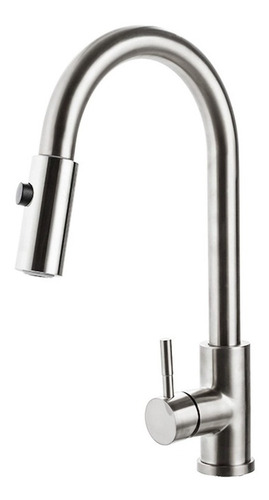 Torneira para Cozinha Gourmet Misturador Monocomando Em Aço Inox 304 Muru Pingoo.casa - Prata Escovado