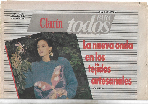 Clarin Para Todos 1990 Tejidos Artesanales Trillo Seijas