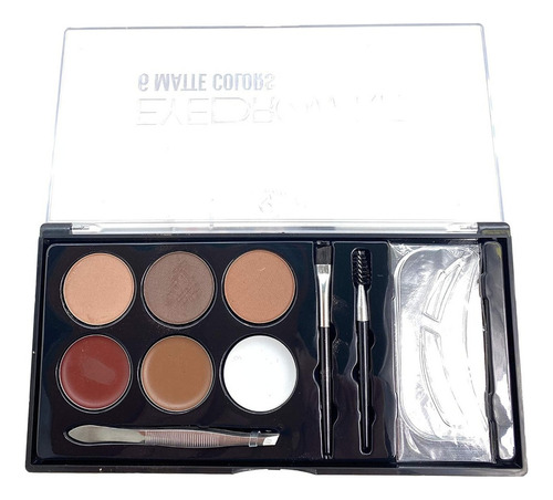 Starry® Eyebrow Kit Ceja Cera Gel Sombra Aplicador Plantilla Color Mix A