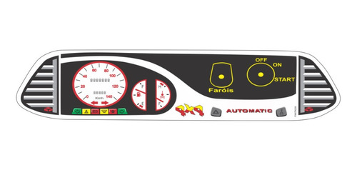 Adesivo Painel Pequeno Buggy Fapinha Fox Desert Cross Dakar