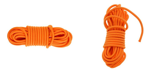 2pcs 5mm X 5 Metros Naranja Elastic Bungee Cord Shock Cord