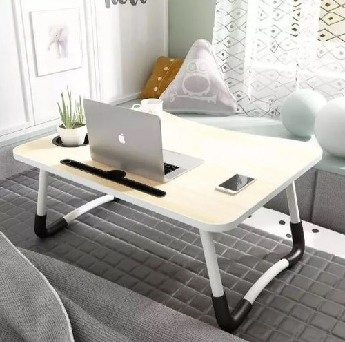 Imagen 2 de 2 de Mesa Notebook 60x40x28cm Portatil Desayuno Cama