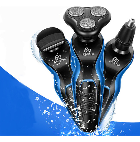 Barbeador Elétrico Lavável, Multifuncional E Recarregável