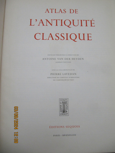 Atlas De L'antiquite Classique Van Der Heyden 1961