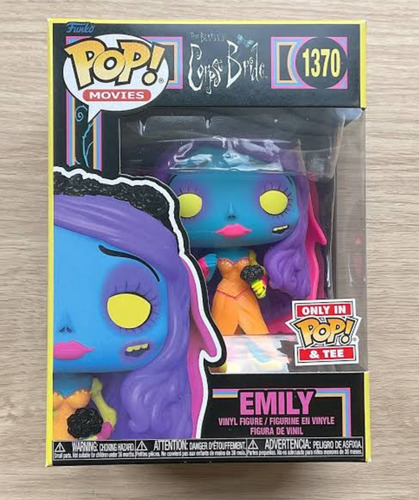 Funko Pop Emily #1370 Corpse Bride Cadáver Novia Black Light (Usado)