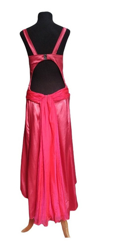 Vestido De Mujer Para Tango Salón Danza Rosa Fucsia T.m 