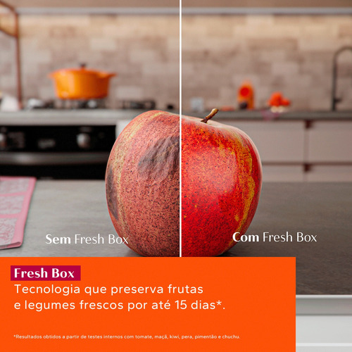 Geladeira Frost Free Brm55fk Duplex 463l Inox Brastemp Inox