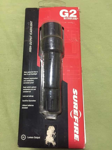Lanterna Surefire G2 Nitrolon , No Blister Nova Com Pilhas.