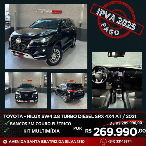 Toyota Hilux SW4 2.8 D-4D TURBO DIESEL SRX 4X4 AUTOMÁTICO
