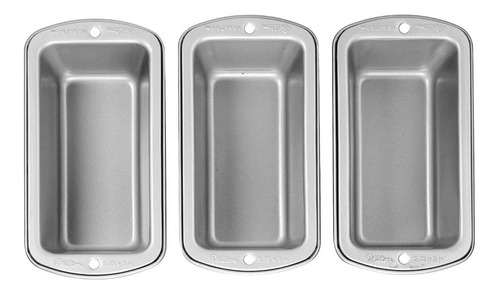 3 Moldes Wilton Antiadherentes Para Hornear Mini Panques Color Gris