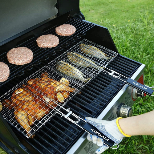 Cesta Con Mango Para Asar A La Parrilla Bbq