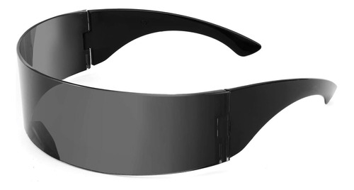 Feisedy 80s Cyclops Futurista Cyber ??visor Gafas De Sol Hom