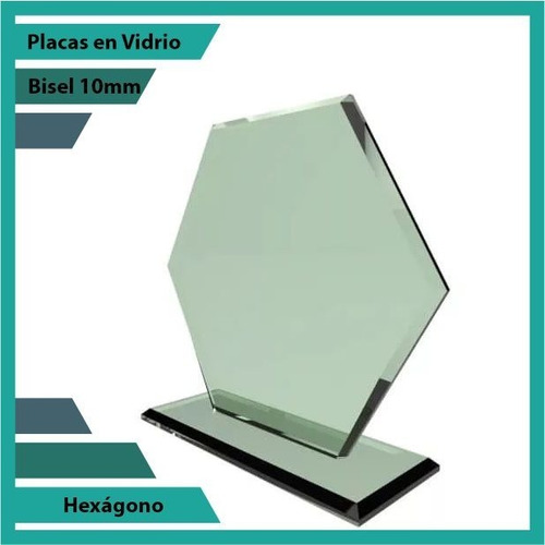 Placas En Vidrio Forma Hexágono