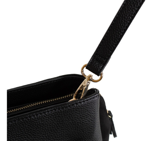 Imagen 5 de 7 de Cloe Bolso Satchel Chico Color Negro