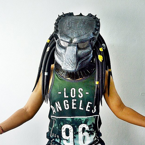 Máscara De Alienígena Contra Depredador De Cosplay Halloween