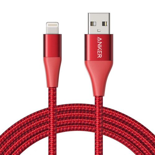 Cable Anker Powerline+ Ii Usb / Lightning De 6 Ft. ( 1.8m ) Color Rojo