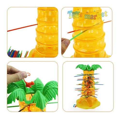 Imagen 3 de 6 de Juego De Mesa Los Monitos Locos Monos Monkeys Con Palmera